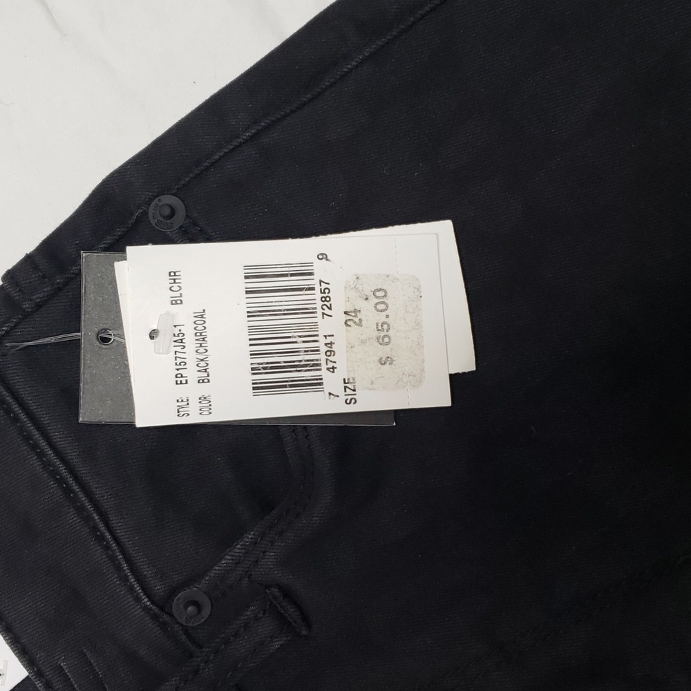 STS Blue Ashley Ankle Skinny, Black w/ faded animal print. Sz 24 NWT - Picture 5 of 6
